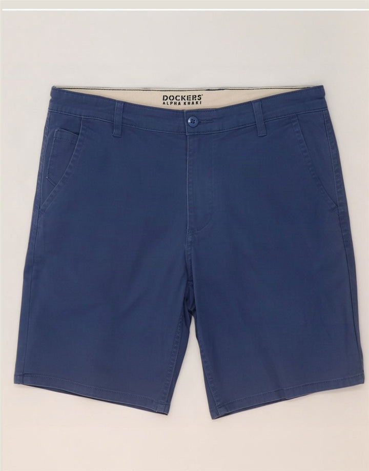 Dockers Chino-shorts til mænd Large W34 Blue Cotton