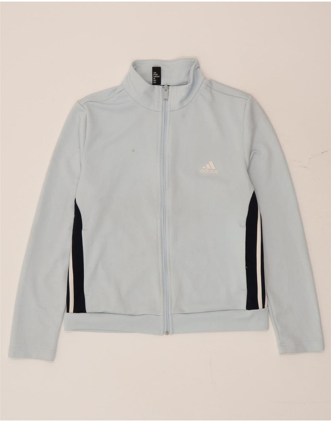 Adidas træningsdragt topjakke til kvinder UK 16/18 Stor blå farveblok