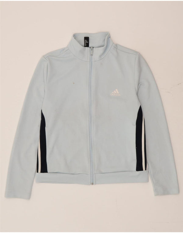 Adidas træningsdragt topjakke til kvinder UK 16/18 Stor blå farveblok