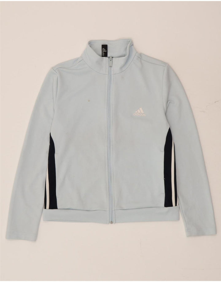Adidas træningsdragt topjakke til kvinder UK 16/18 Stor blå farveblok