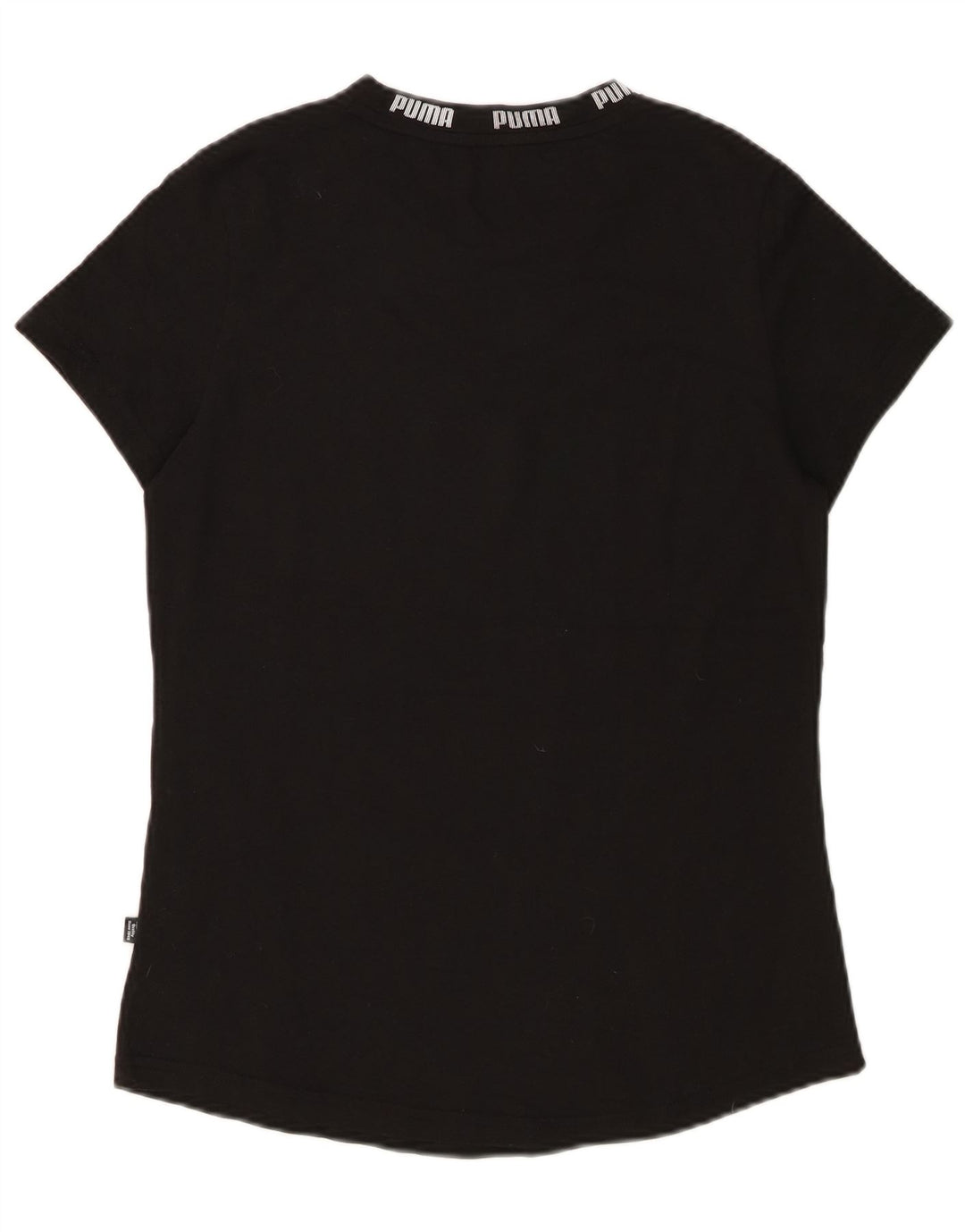 Puma Grafisk T-Shirt Top UK 12 Medium Sort Bomuld