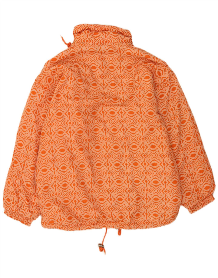Etirel Herre Anorak Jacket UK 44 2XL Orange Geometrisk Polyester