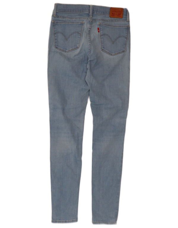 Levi's Womens 710 Distressed Super Skinny Jeans W28 L30 Blue Cotton