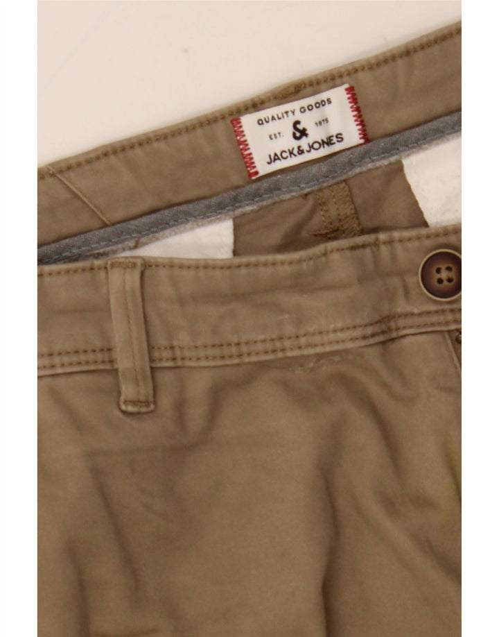 Jack & Jones Herre Slim Chino Bukser W36 L30 Beige Bomuld