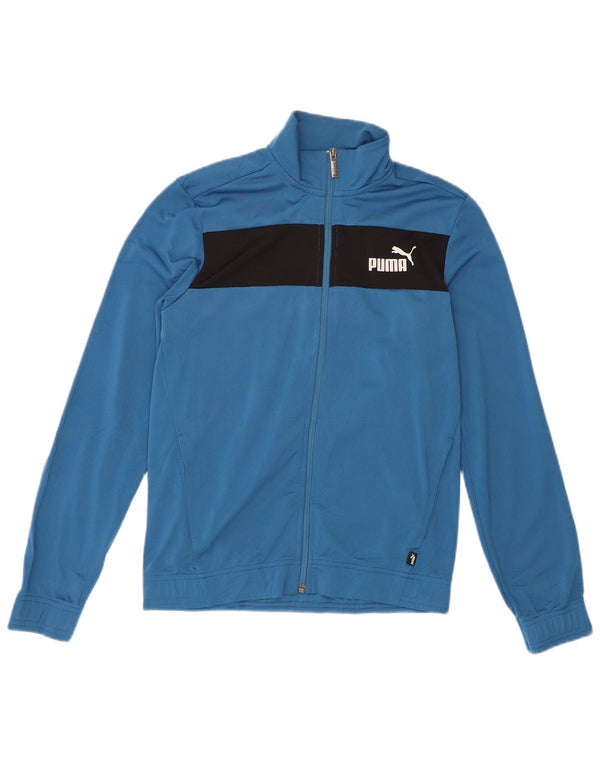 Puma Træningsdragt Topjakke til drenge 13-14 år Blå Colourblock Polyester