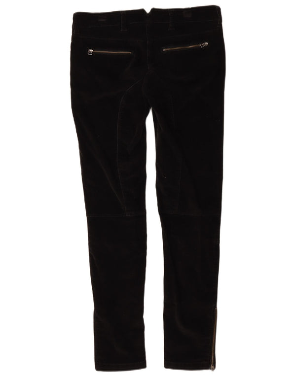 Massimo Dutti Dame Skinny Corduroy Bukser W36 L29 Sort Bomuld