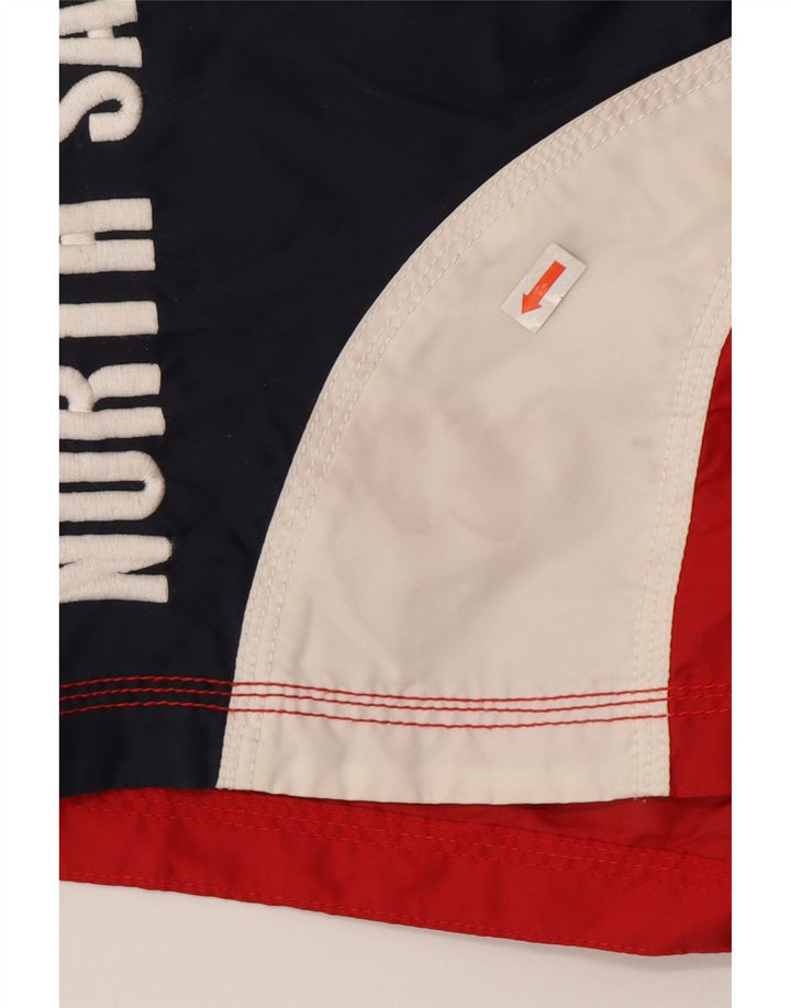 North Sails Herre grafiske badeshorts Små røde Colourblock Polyamid