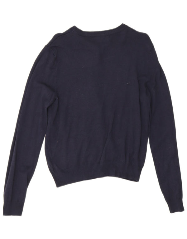 Marks & Spencer Dame Cardigan Sweater UK 12 Medium Navy Blue Viscose