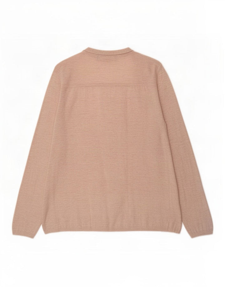 Marks & Spencer Womens Open Cardigan Sweater UK 8 Small Beige Polyamid