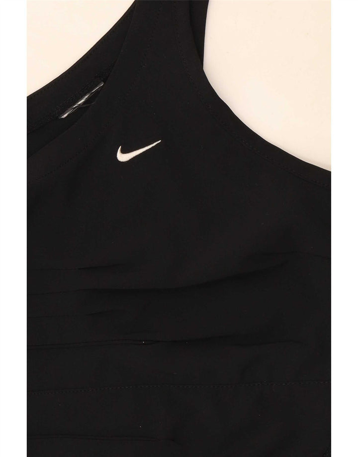 Nike Dame Crop Vest Top UK 8 Lille Sort