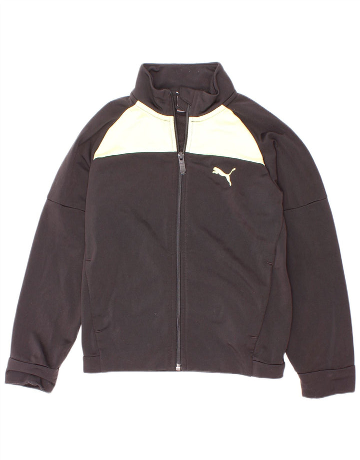 Puma Træningsdragt Topjakke til drenge 7-8 år Sort Colourblock Polyester