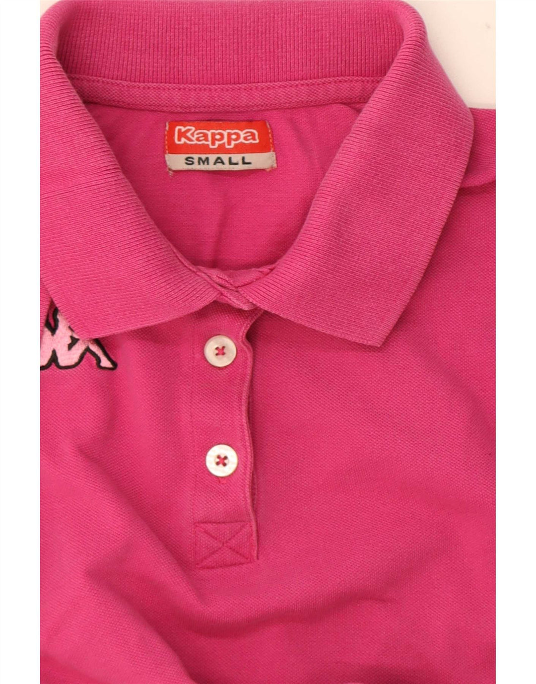 Kappa Dame Polo Shirt UK 10 Small Pink