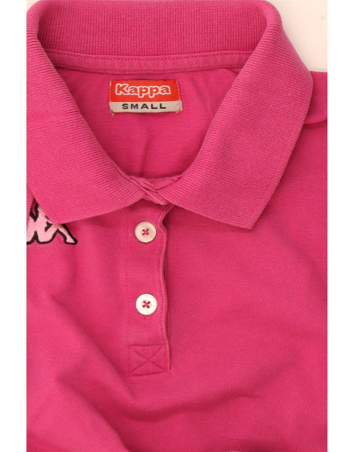 Kappa Dame Polo Shirt UK 10 Small Pink