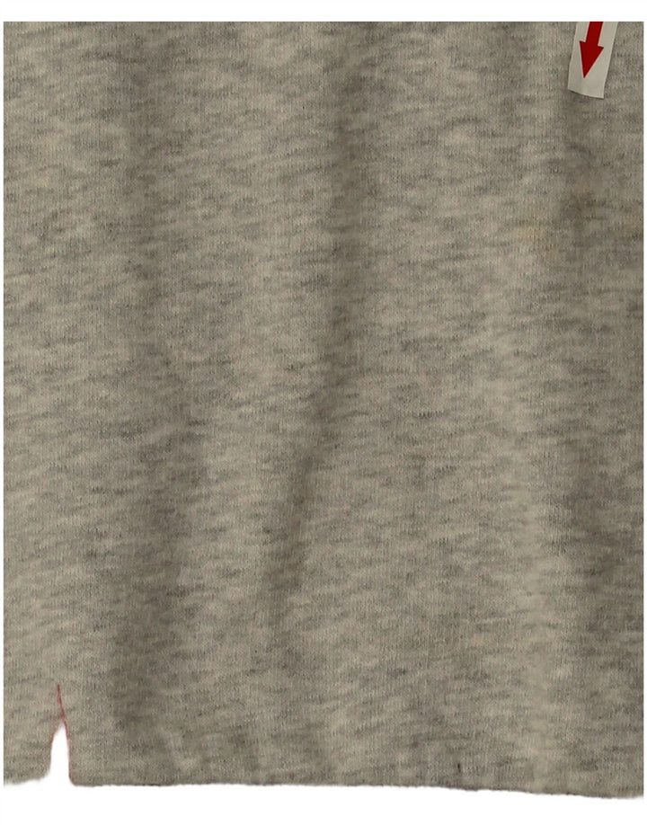 Superdry Dame Oversized Sweatshirt Jumper UK 16 Stor Grå Bomuld