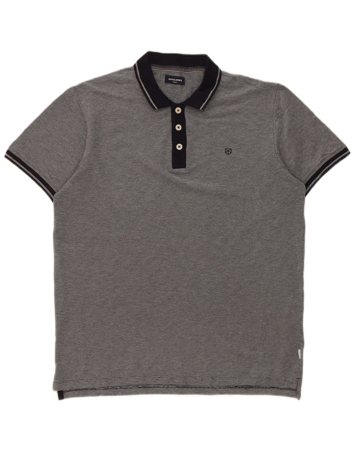 Jack & Jones herre poloskjorte stor marineblå bomuld