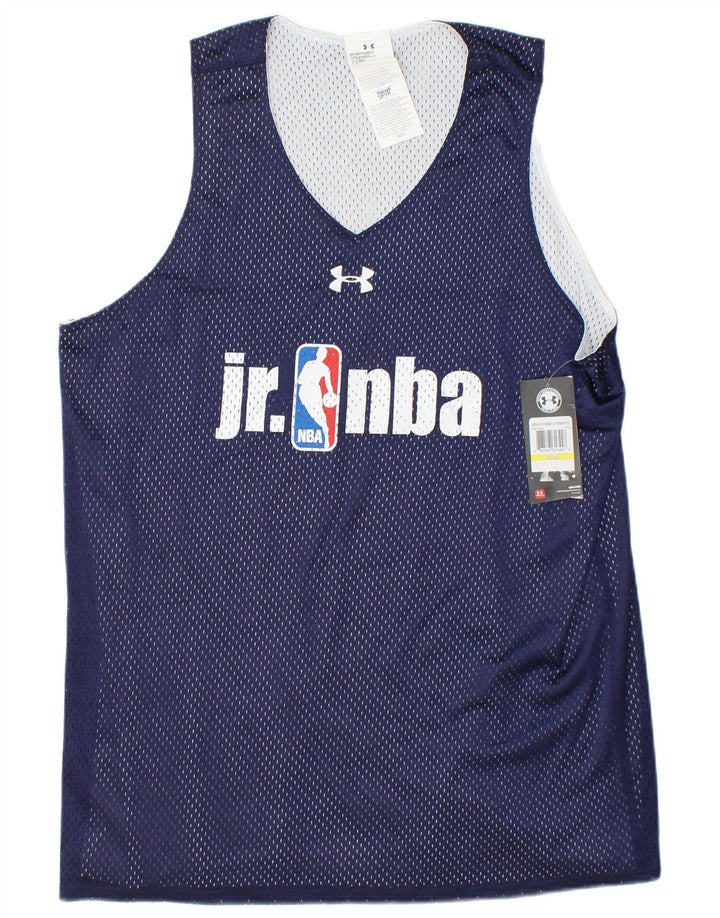 UNDER ARMOUR Herre NBA Loose Fit Grafisk Vest Top Medium Navy Blue