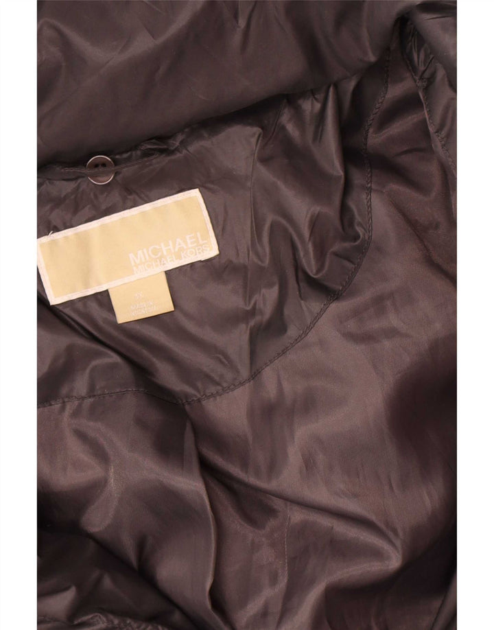 Michael Kors Dame Oversized Polstret Frakke UK 18 XL Sort