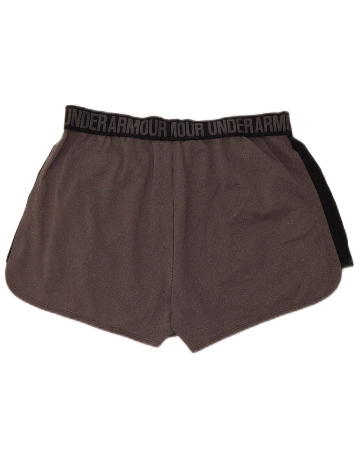 Under Armour Grafiske sportsshorts til kvinder UK 14 Medium Grey Colourblock