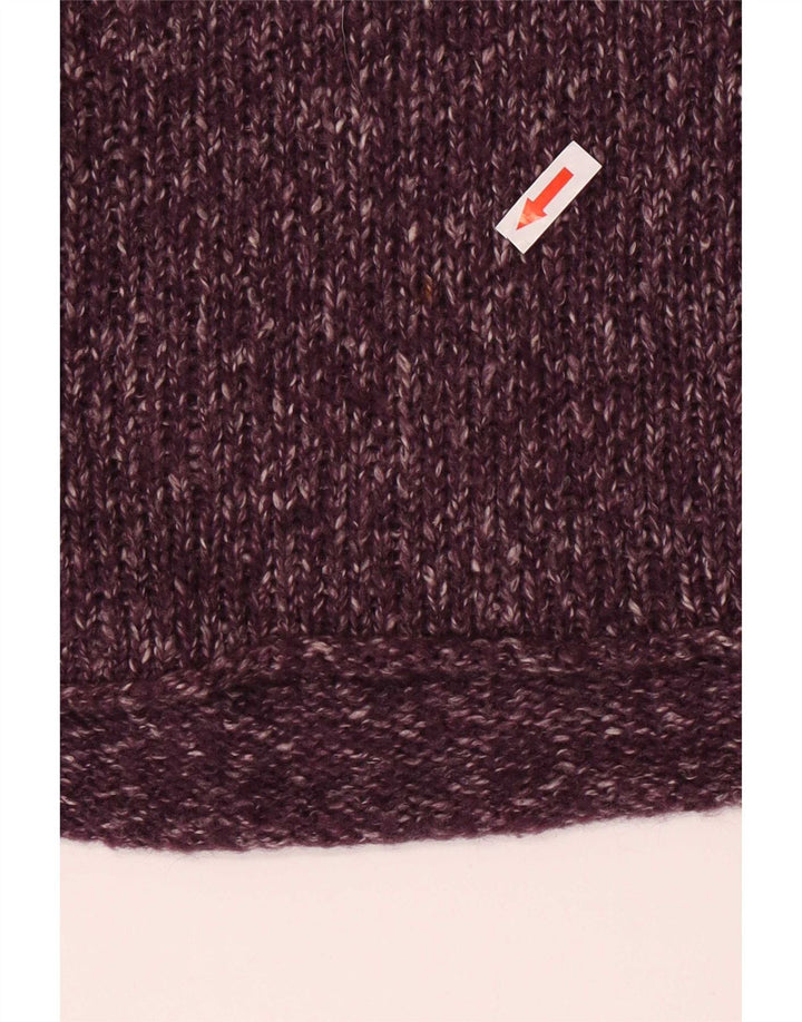 Marlboro Classics Dame V-hals sweater UK 14 Medium Lilla Flecked