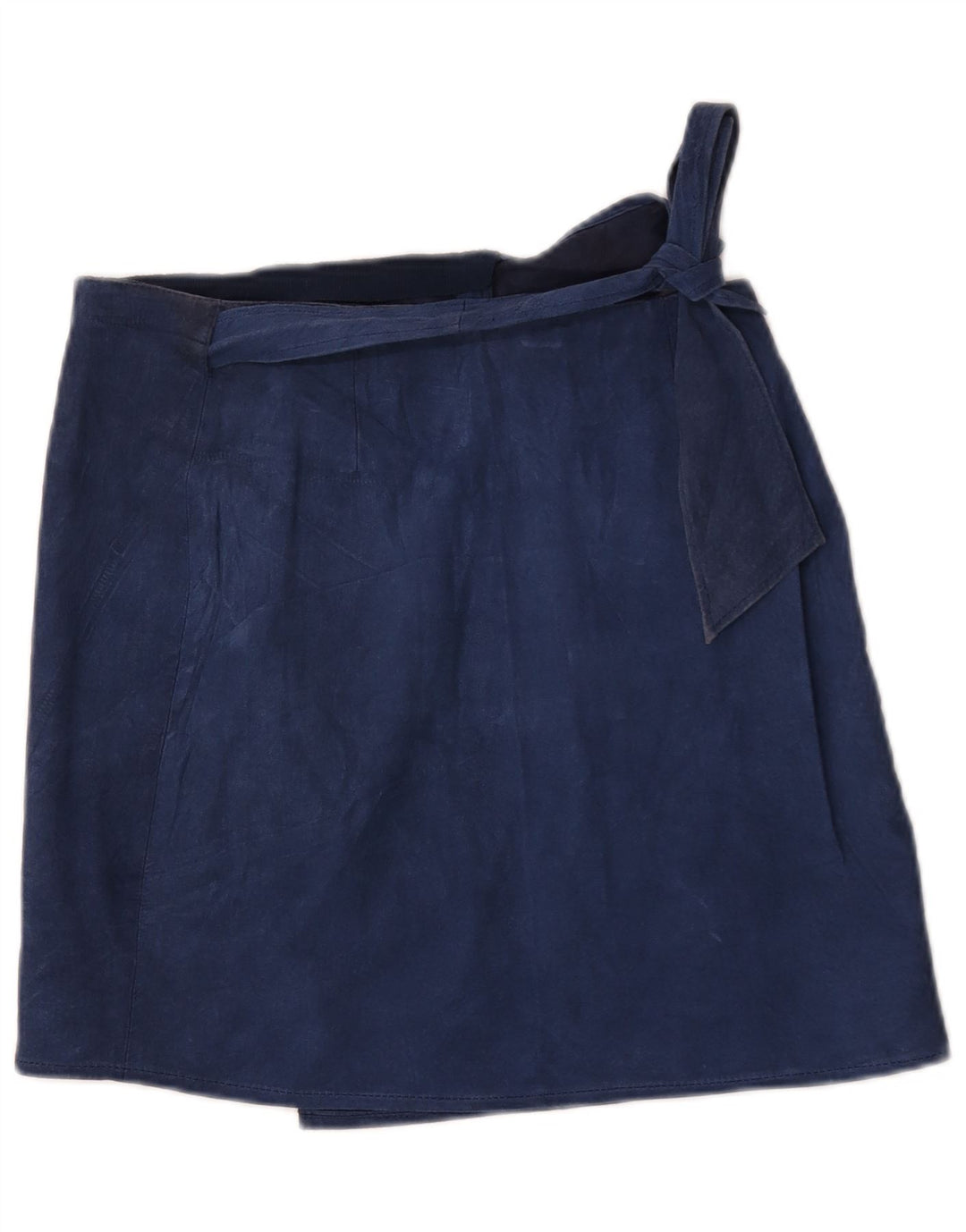 Vintage Dame Ruskind Mini Wrap Skirt W32 Large Navy Blue