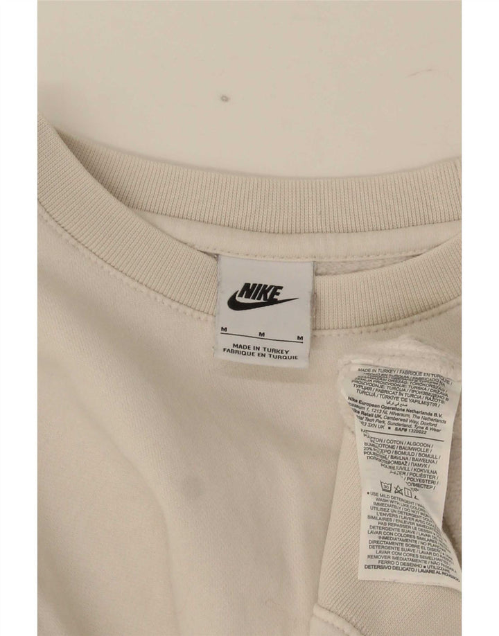 Nike Herre grafisk sweatshirt Jumper Medium Hvid Bomuld