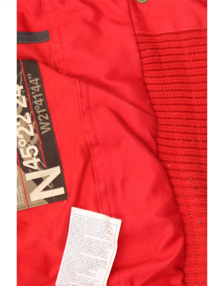 Nike Womens Padded Gilet UK 10/12 Medium Red Cotton
