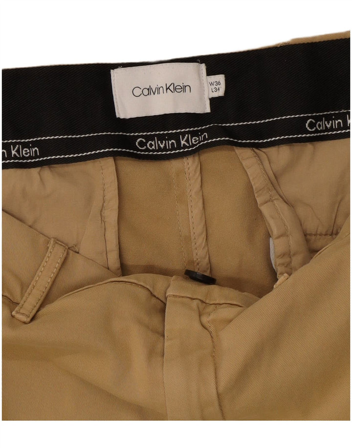Calvin Klein Herre Slim Chino Bukser W36 L34 Beige