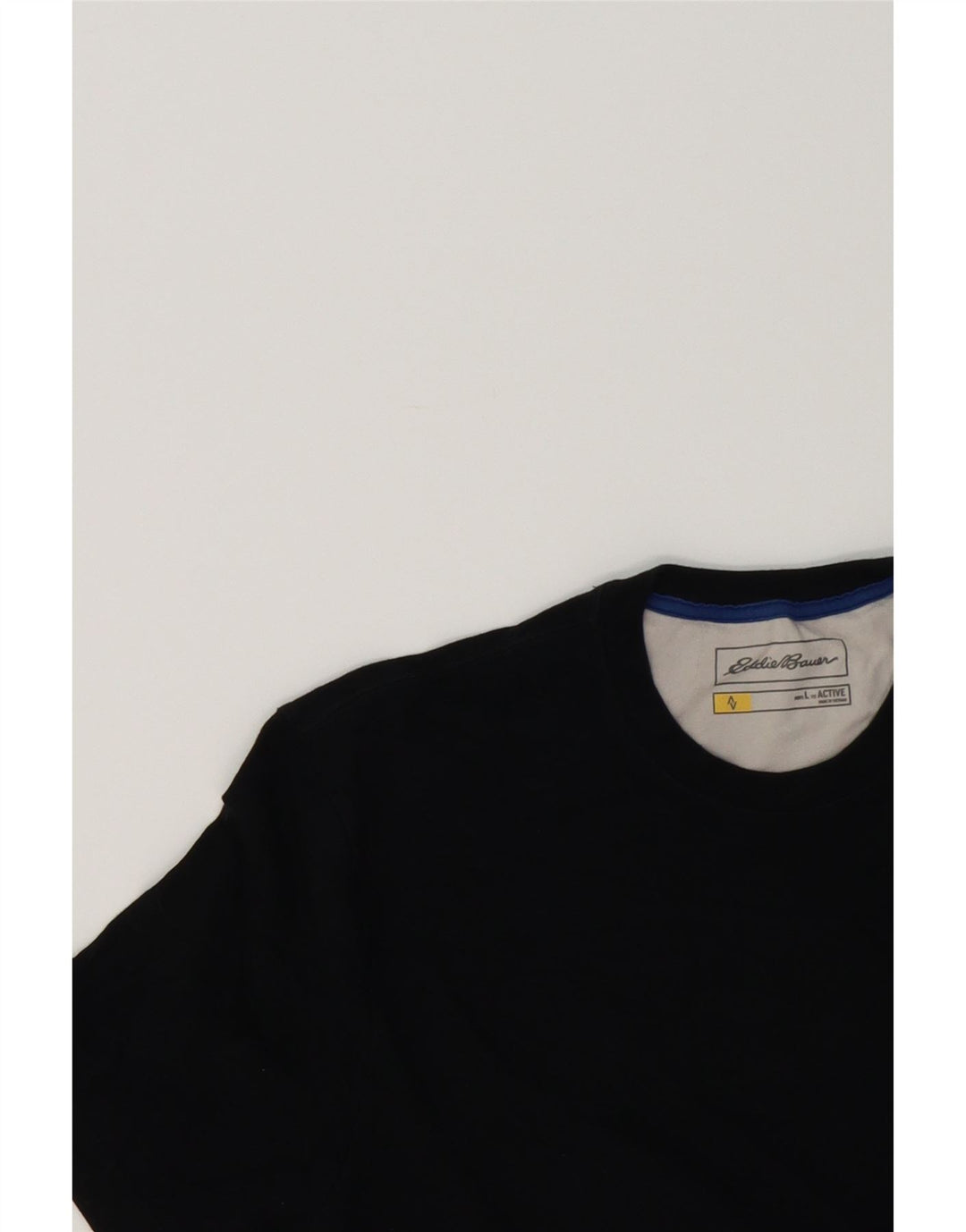 EDDIE BAUER Mens T-Shirt Top Large Black Cotton Vintage Eddie Bauer and Second-Hand Eddie Bauer from Messina Hembry 
