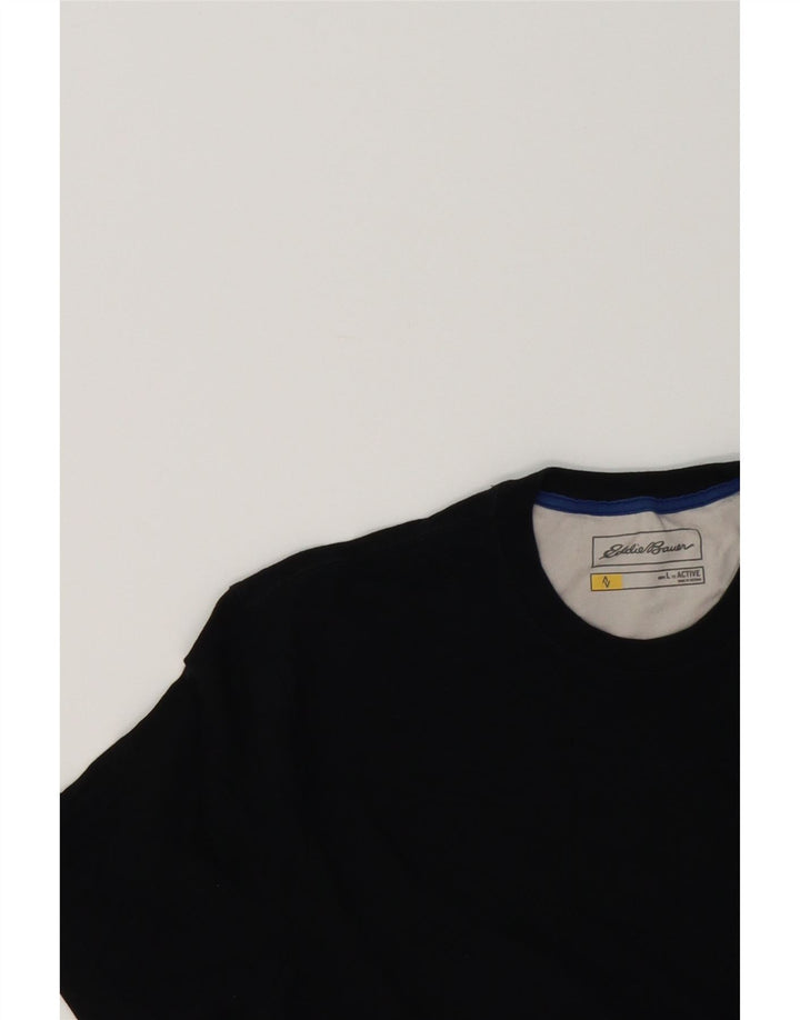 EDDIE BAUER Mens T-Shirt Top Large Black Cotton Vintage Eddie Bauer and Second-Hand Eddie Bauer from Messina Hembry 