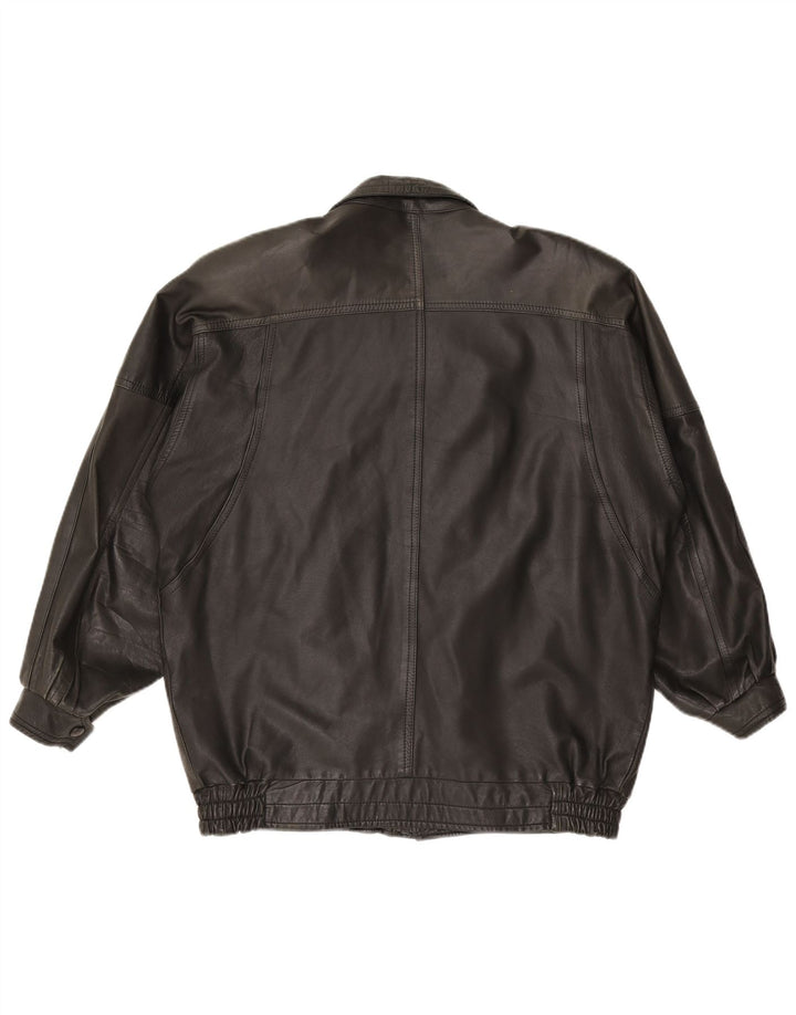 Vintage herre læderjakke UK 42 XL Sort