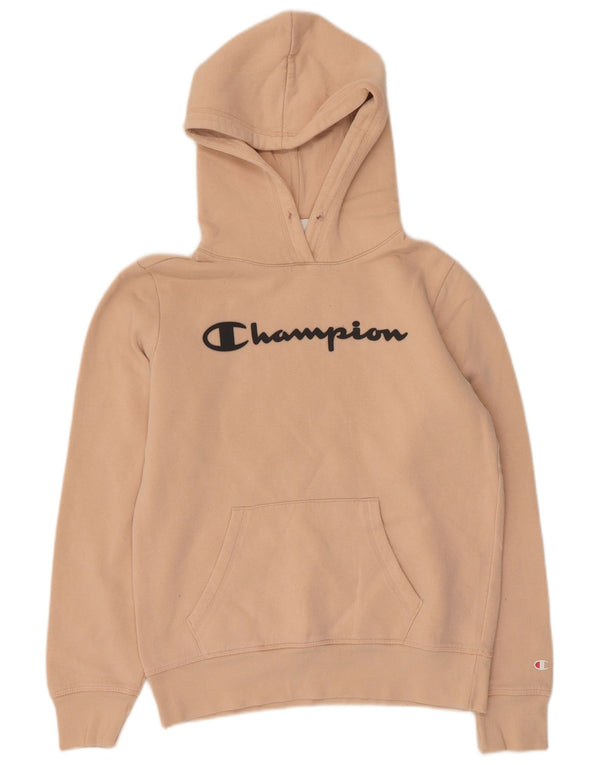 CHAMPION Grafisk hættetrøje til kvinder UK 12 Medium Pink