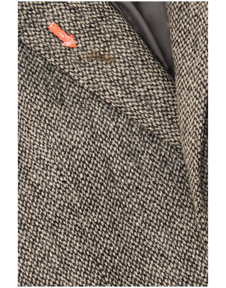 Centaur Herre Harris Tweed Blazer Jacket UK 38 Medium Grey Herringbone