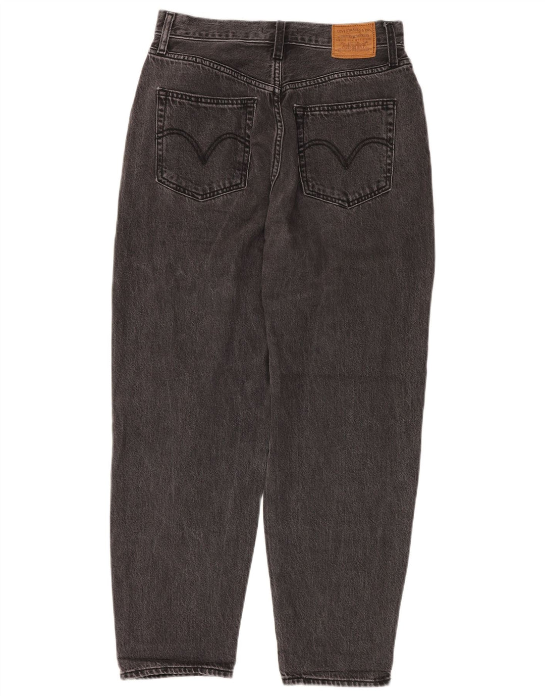 LEVI'S Dame Loose Fit Højtaljede Jeans W29 L27 Grå Bomuld