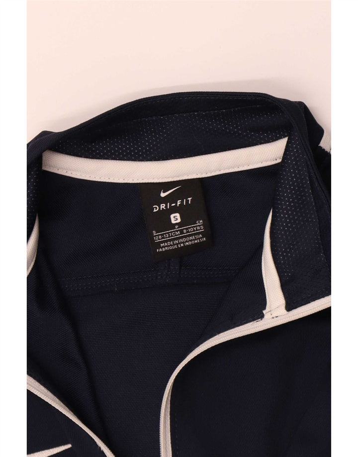 Nike drenge Dri Fit træningsdragt topjakke 8-9 år Lille marineblå