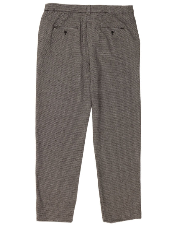 Marks & Spencer jakkesæt til kvinder UK 14 Large W36 L31 Grå Geometrisk