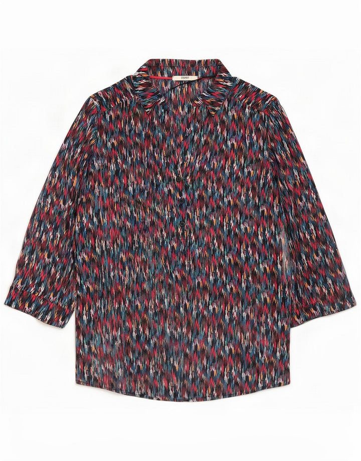 Esprit Dame Pullover Shirt UK 14 Medium Flerfarvet Geometrisk Polyester
