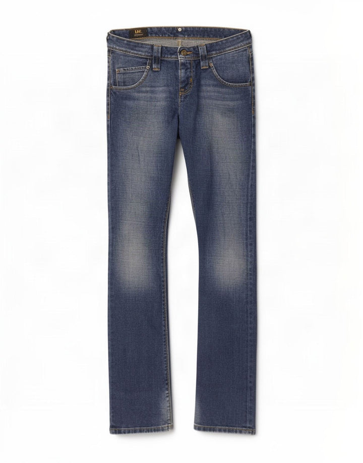 Lee Dame Maddox Bootcut Jeans W28 L35 Blå Bomuld