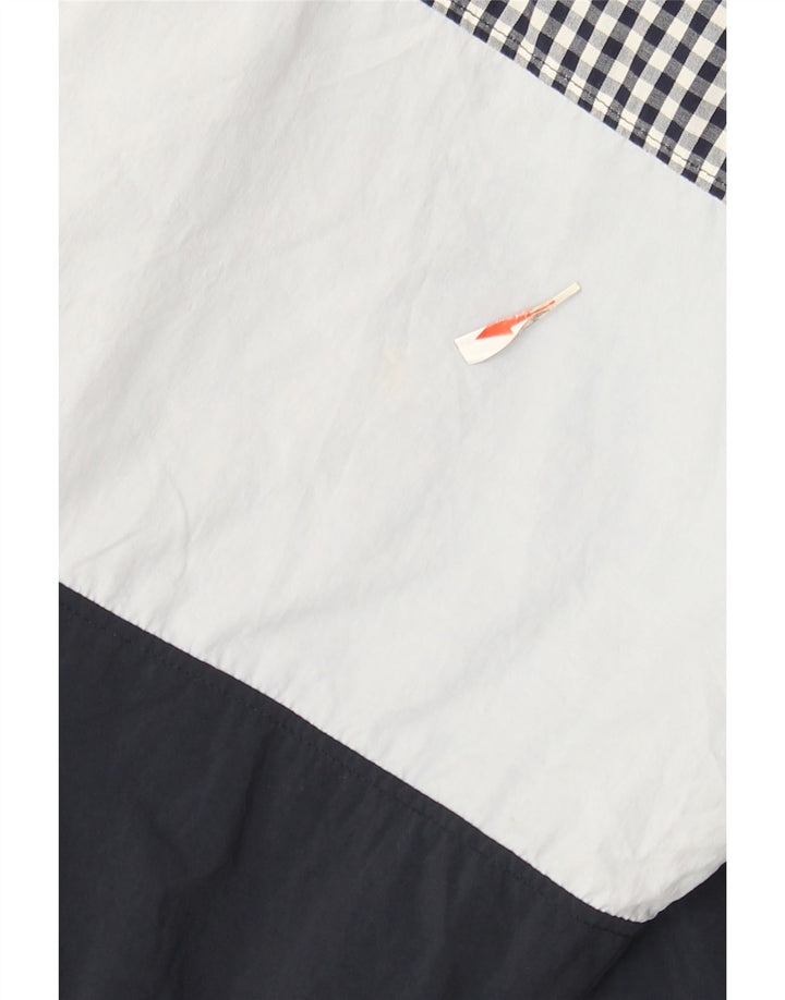 Lyle & Scott Regnjakke til mænd UK 46 3XL Navy Blue Colourblock Nylon