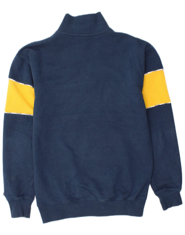 Ellesse Dame Oversized Grafisk Sweatshirt Jumper UK 6 XS Navy Blue