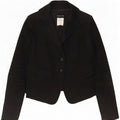 Patrizia Pepe Dame 2 Button Blazer Jacket IT 44 Medium Sort Bomuld