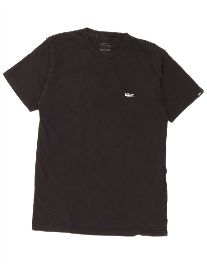 Vans Herre Classic Fit T-Shirt Top Lille Sort Bomuld