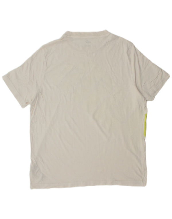 PUMA Mens Graphic T-Shirt Top Large White