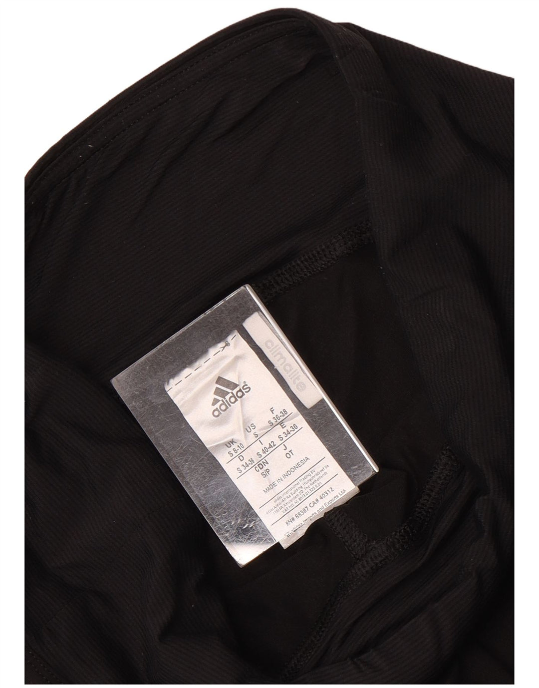 Adidas Womens Climalite Leggings UK 8/10 Small Black Nylon
