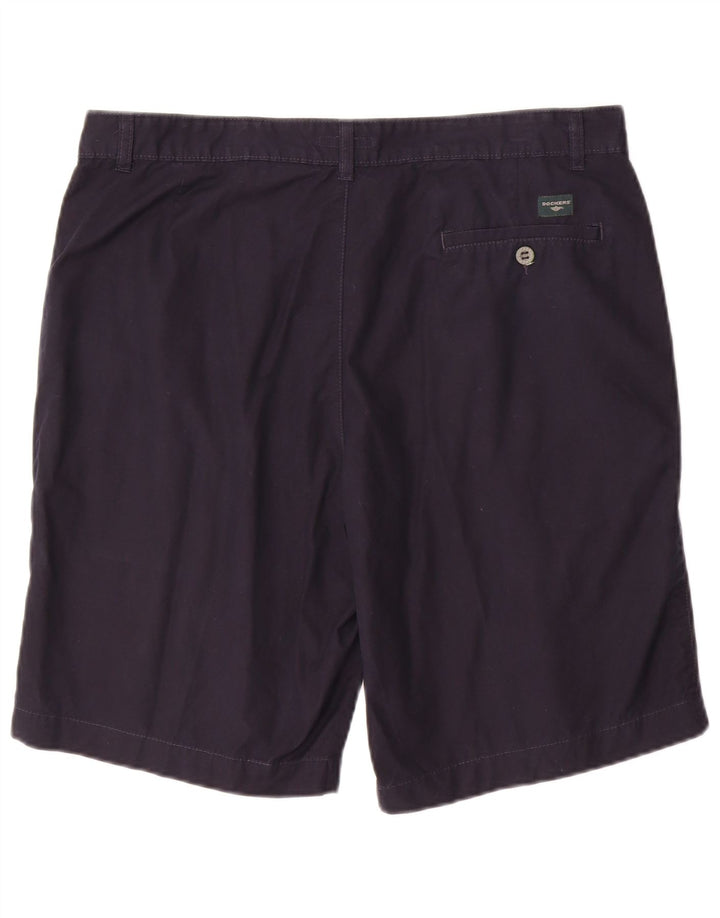 DOCKERS Mens Chino Shorts W38 XL  Navy Blue Cotton