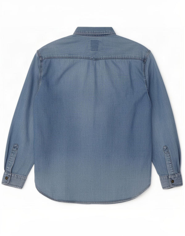 Casucci Denimskjorte til mænd, lille blå