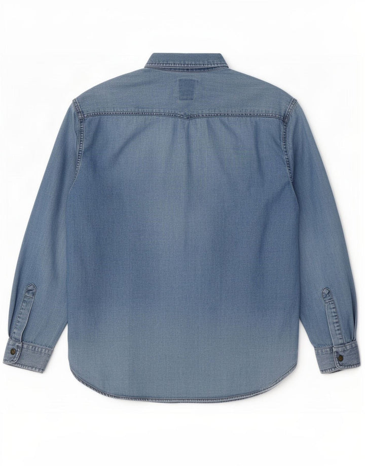 Casucci Denimskjorte til mænd, lille blå