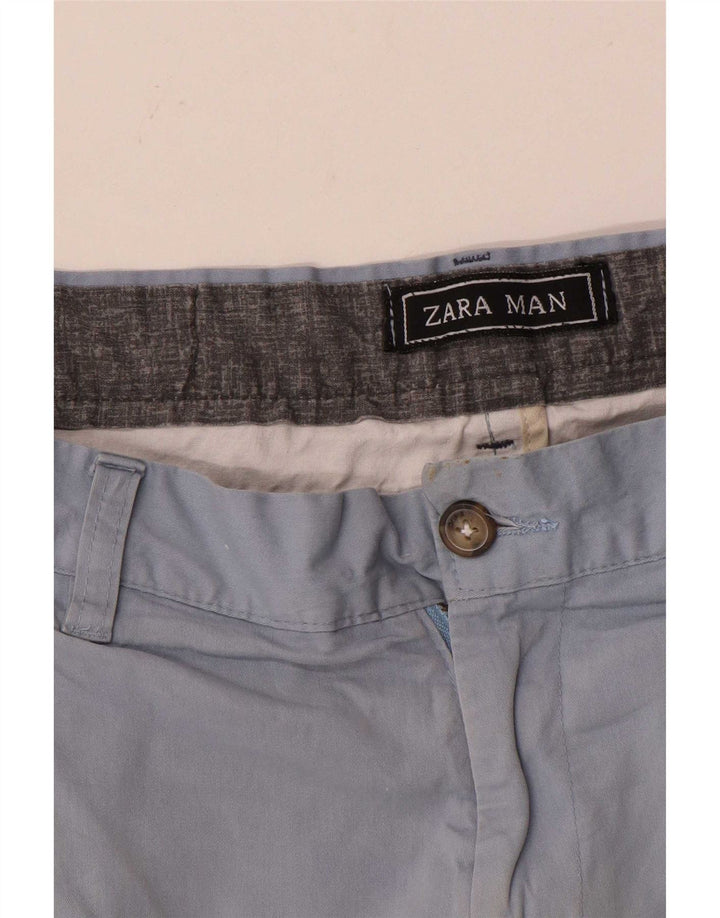 Zara Herre Slim Chino Bukser W32 L30 Blå
