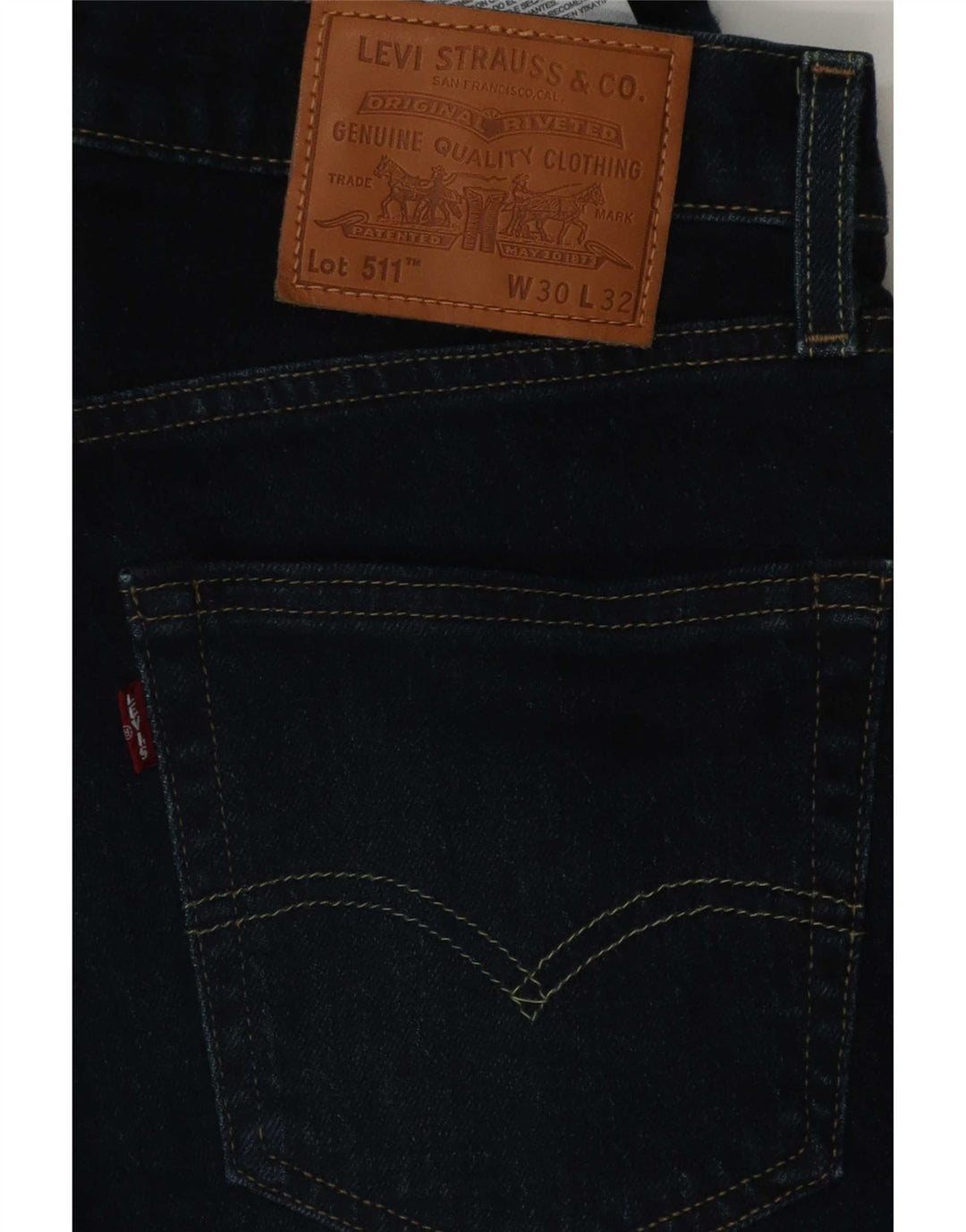 Levi's Herre 511 Slim Jeans W30 L32 Marineblå Bomuld