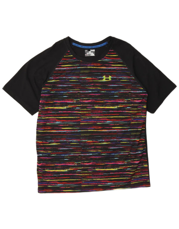 Under Armour Herre Heat Gear T-Shirt Top 2XL Sort Flecked