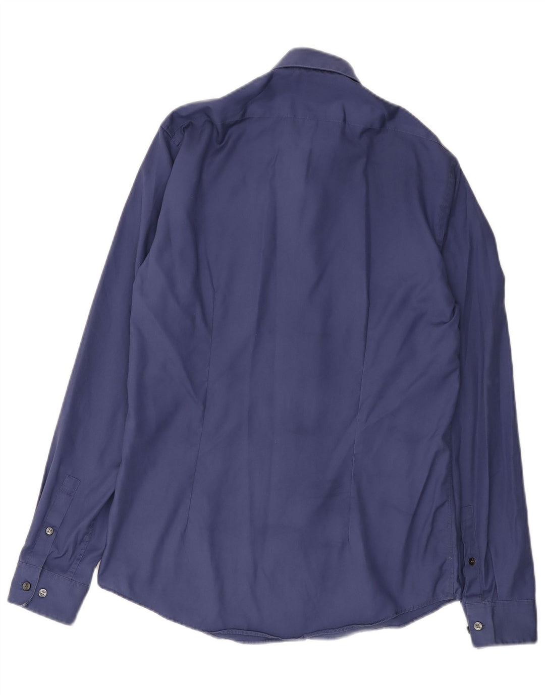 Calvin Klein Herre Fitted Shirt Størrelse 38 15 Medium Blue